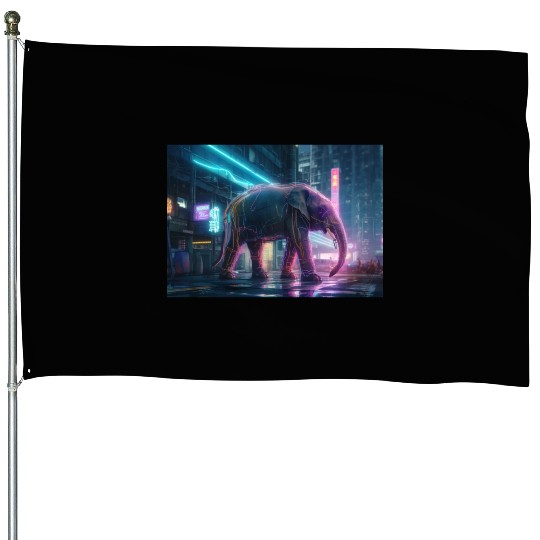 Metallic Marvel House Flags