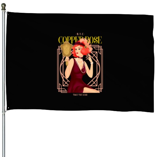 Nyc Copper Rose The Great Gatsby House Flags