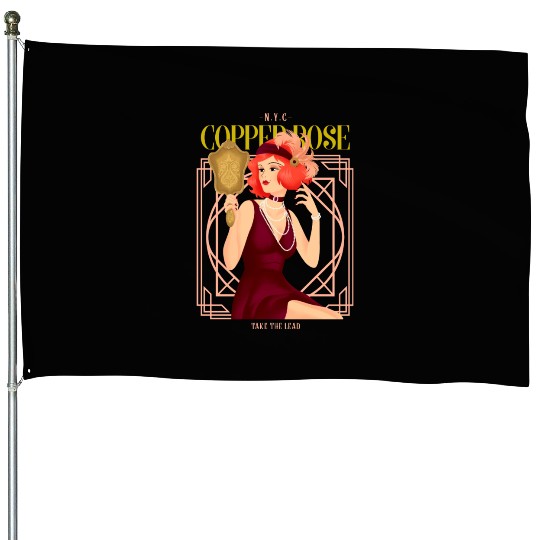 Nyc Copper Rose The Great Gatsby House Flags