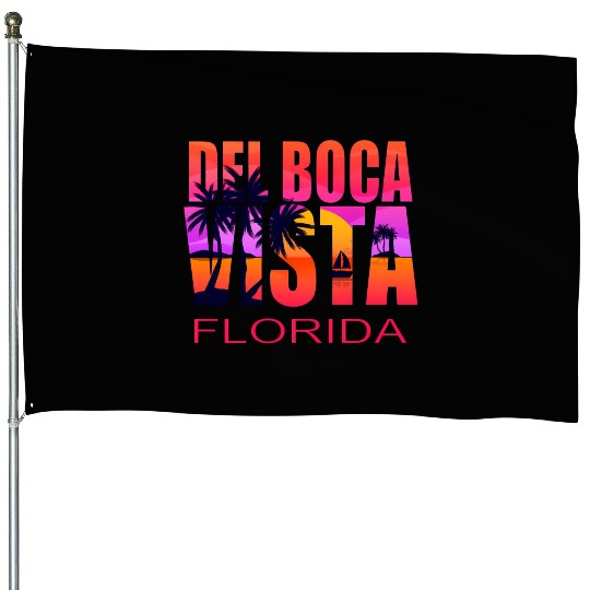 Del Boca Vista Retirement Community Novelty House Flags