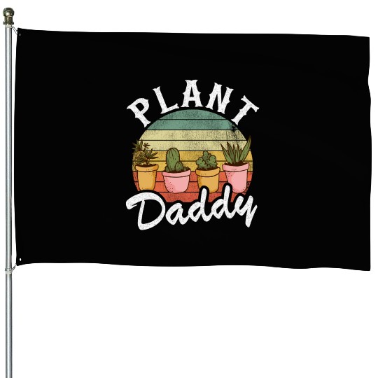Landscaper Gardener Dad Plants Expert Plant Daddy House Flags