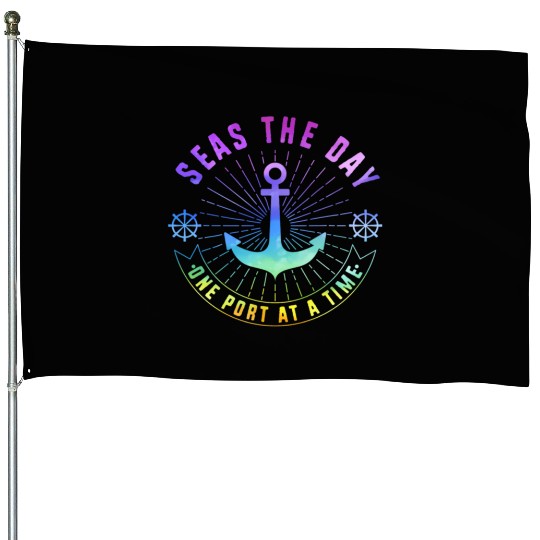 Cruise Seas The Day Family Vacation House Flags