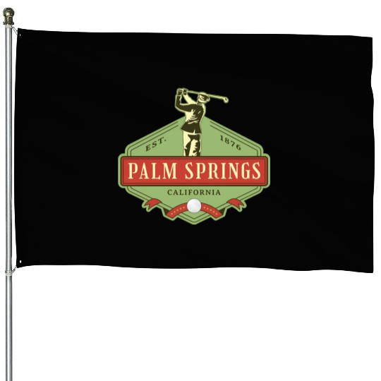 Palm Springs California Golf House Flags