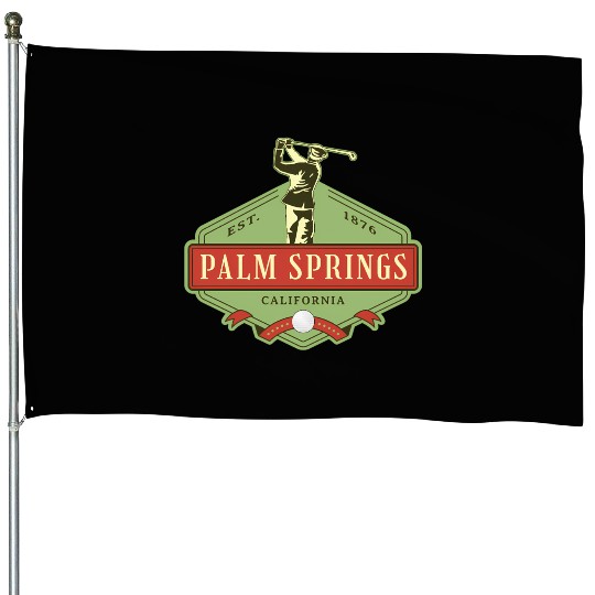 Palm Springs California Golf House Flags