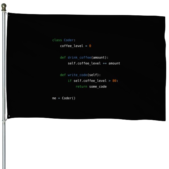 Coffee loving, object oriented python programmer House Flags