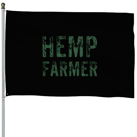 Hemp Farm House Flags