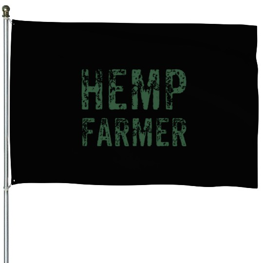 Hemp Farm House Flags