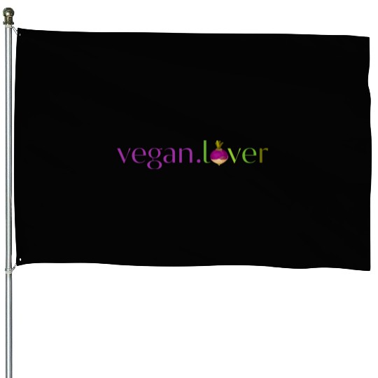 Vegan lover turnip House Flags