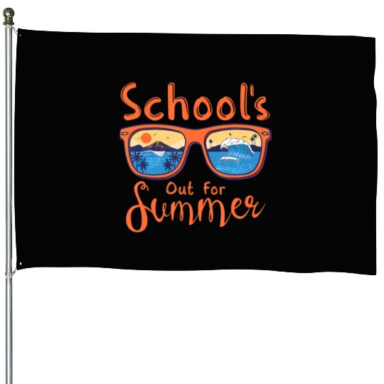 Substitute Teacher Life Hello Summer Tie Dye Summe House Flags