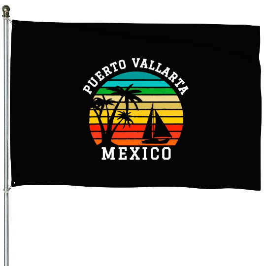 Puerto Vallarta Mexico Family Vacation House Flags