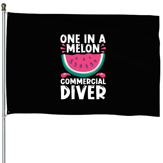 Diving Diver Melon Commercial Diving House Flags