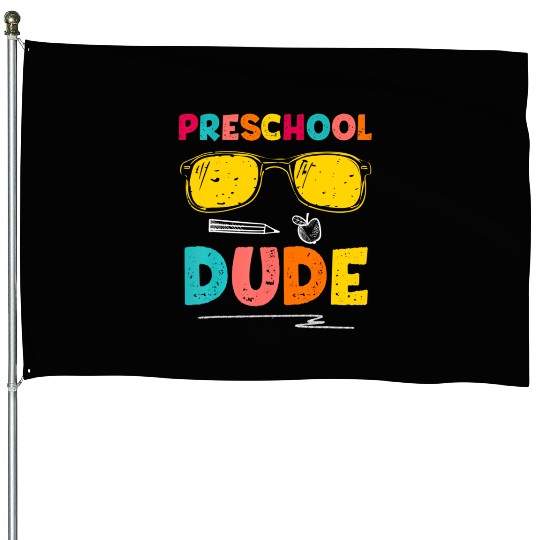 Vintage Hello Preschool Teacher Students Back To S House Flags