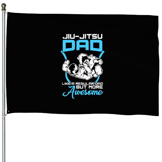 Jiu-Jitsu Dad Athletic Rollinggrapplingmixed marti House Flags