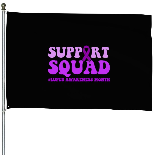 In May We Wear Purple Lupus Awareness Month House Flags