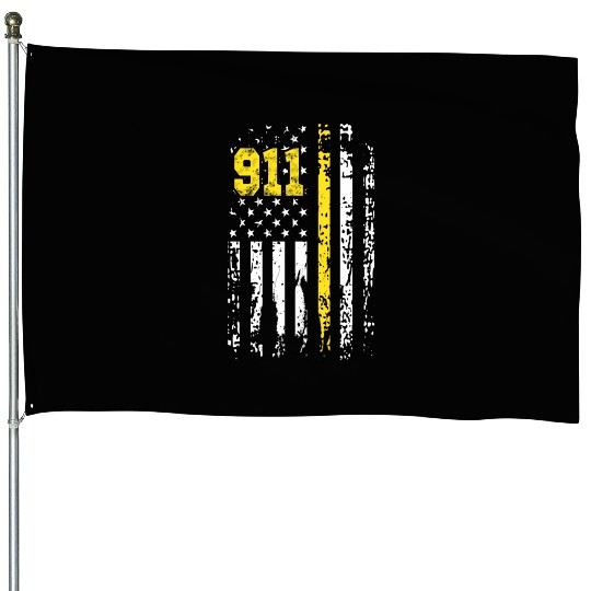 Dispatcher 911 Usa Flag Dispatcher Back Print House Flags