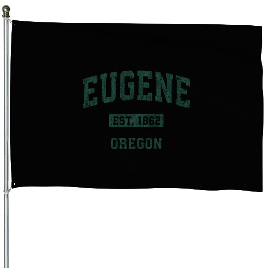 Eugene Oregon Or Athletic Sports House Flags