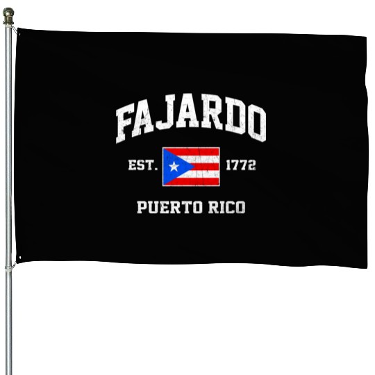 Fajardo Puerto Rico Boricua Flag Athletic Style House Flags