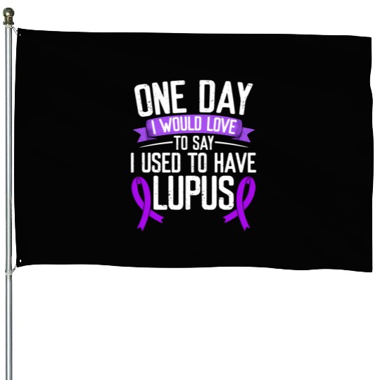 Lupus Awareness Month Purple Ribbon I Used To House Flags