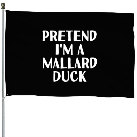 Pretend I'M A Mallard Duck Halloween Diy House Flags