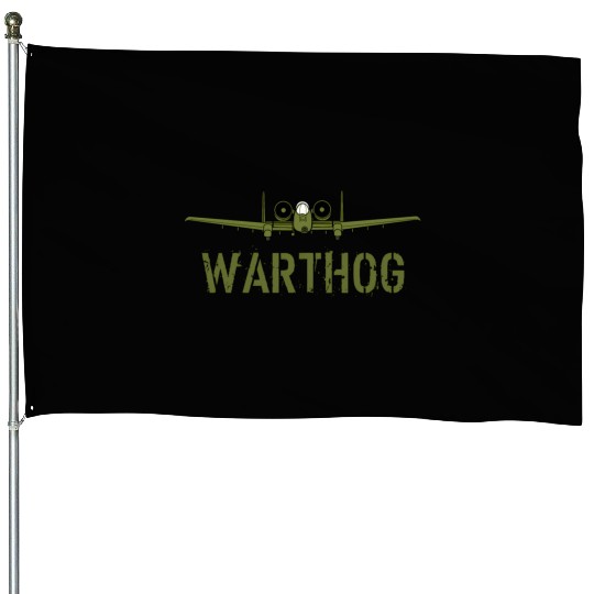 Olive Green A-10 Warthog Art-Usa Military Jets House Flags
