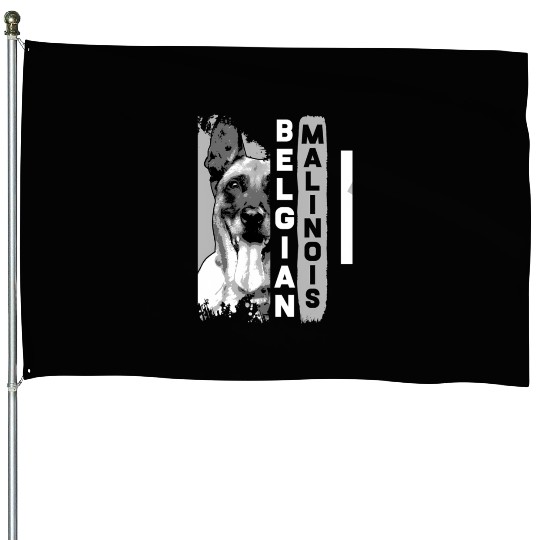 Belgian Malinois T Dog House Flags