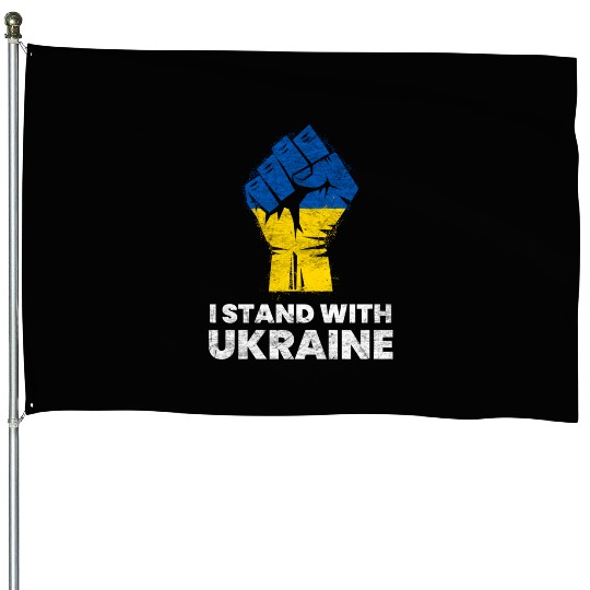 Ukrainian Flag I Stand With Ukraine Flag House Flags
