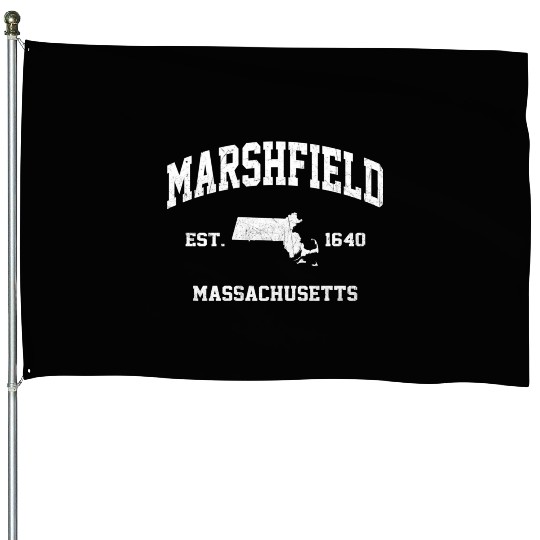 Marshfield Massachusetts Ma State Athletic Style House Flags