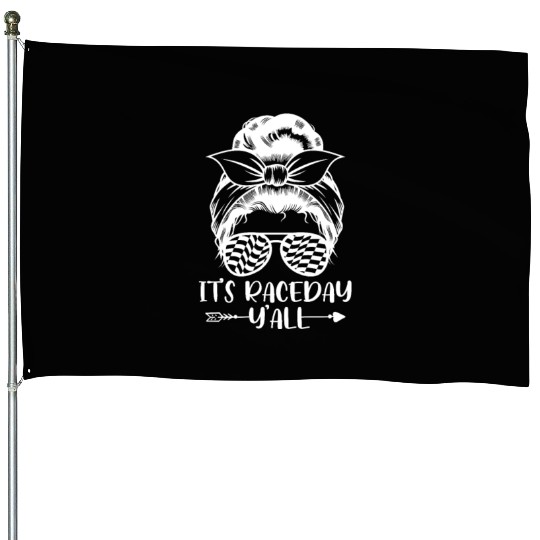 It's Race Day Y'All House Flags