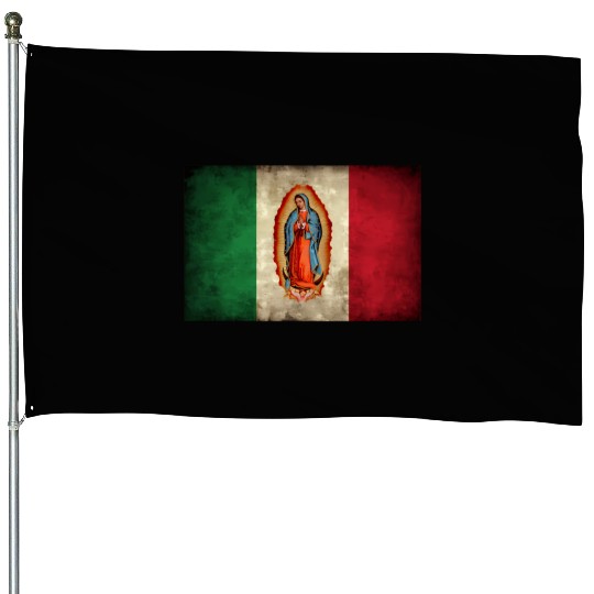 Our Lady Virgen De Guadalupe Mecan Flag House Flags