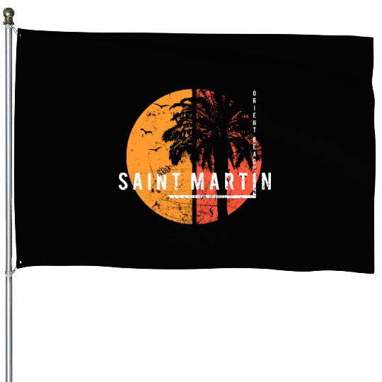 Artistic Orient Beach Saint Martin Cool Vacation House Flags