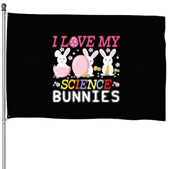 Lucky To Be A Science Teacher Cool Science Teacher House Flags