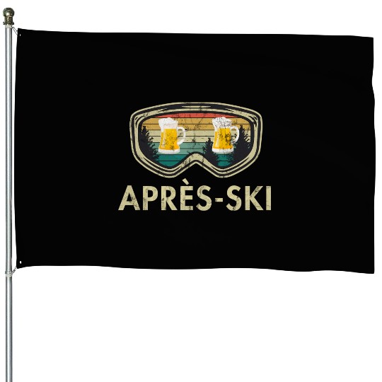 Après i Beer iing Snowboard ier Mountains House Flags