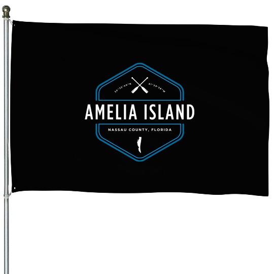 Amelia Island Florida Beach House Flags