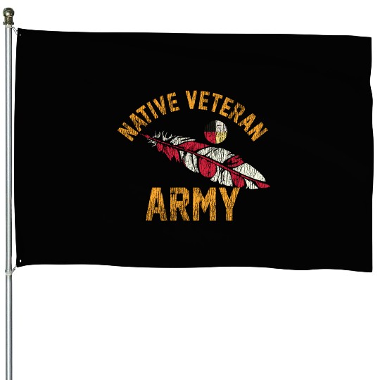 Native American Vietnam Veteran House Flags