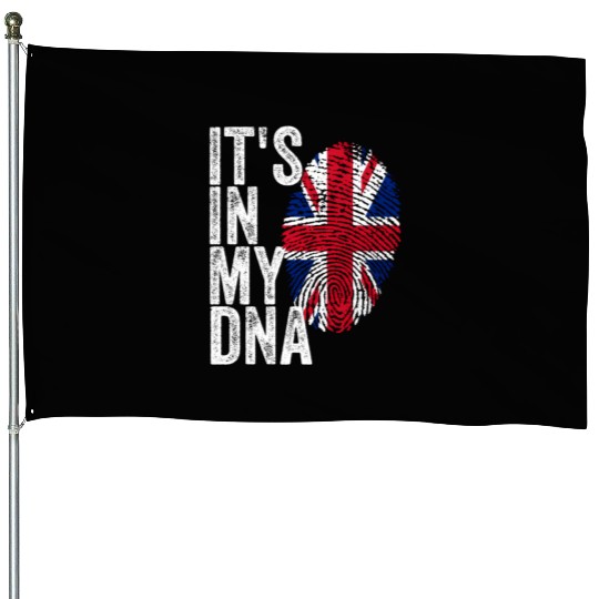 It'S In My Dna Uk Union Jack England Flag Eu House Flags