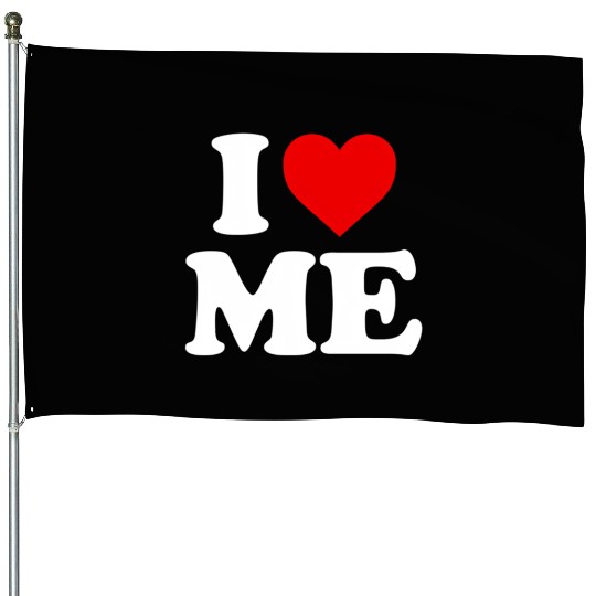 I Love Me Heart Maine House Flags