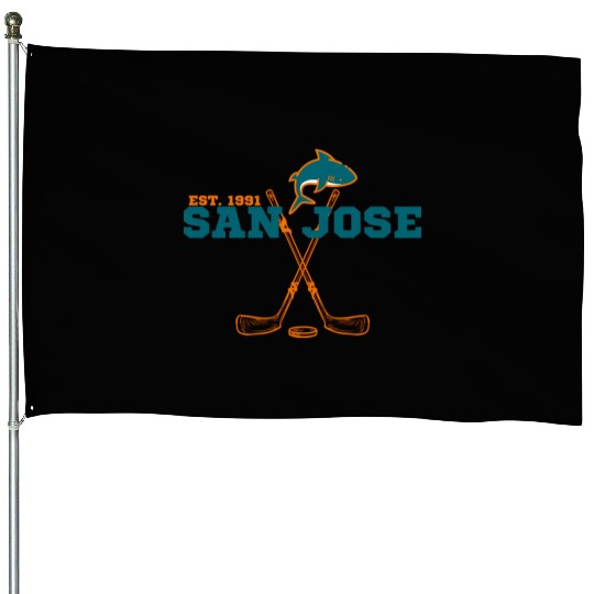 San Jose Est 1991 Sports Team Novelty Athletic House Flags