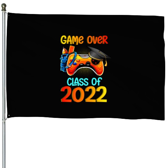 Game Over Class Of 2022 Video Games Graduation House Flags