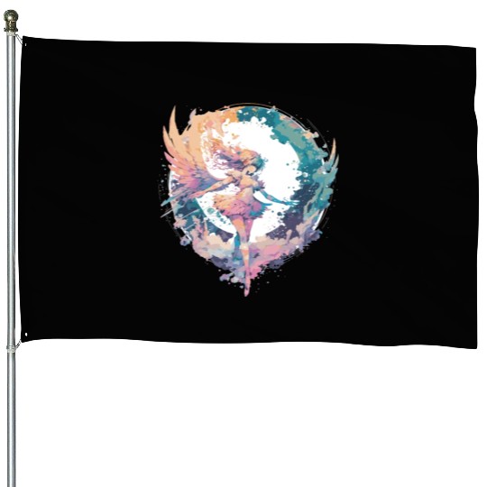 Watercolor Fairy Fairycore Grunge Pastel Goth Aest House Flags