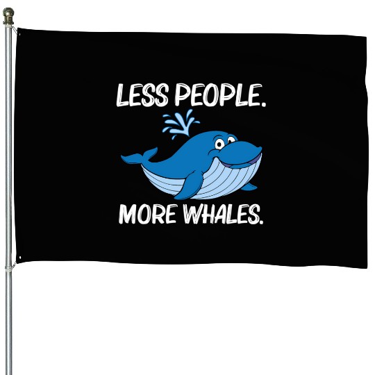 Whale For Orca Narwhal Blue Whales House Flags