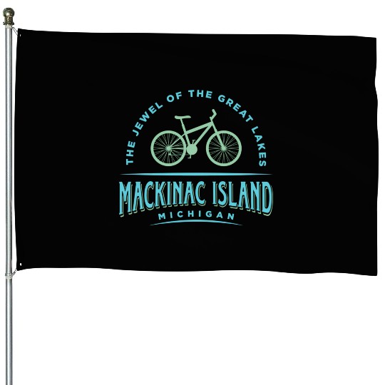 Mackinac Island House Flags