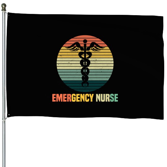 Emergency Room Nurse Er Nursing House Flags