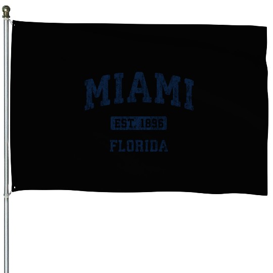 Miami Florida Fl Athletic Sports House Flags