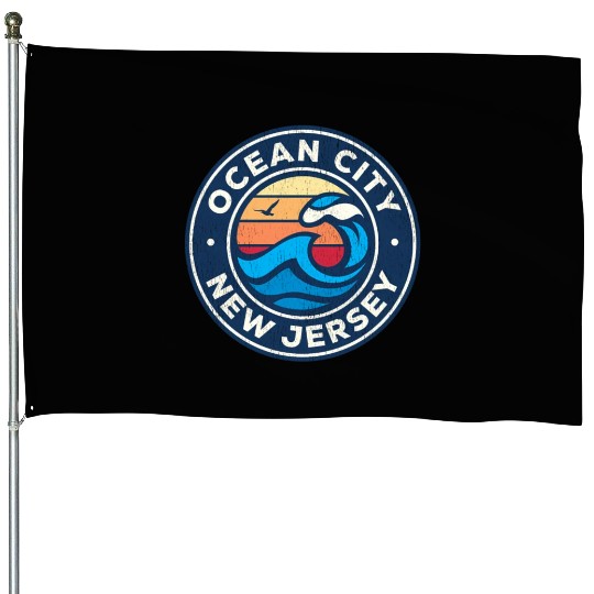 Ocean City New Jersey Nj Nautical Waves House Flags