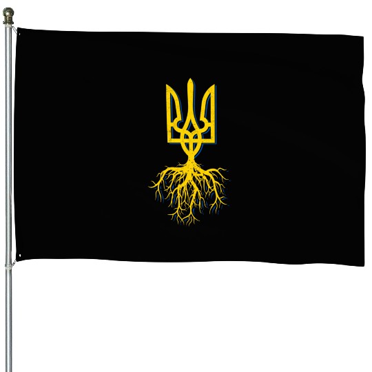 Ukraine Symbol Roo I Stand With Ukraine Free House Flags