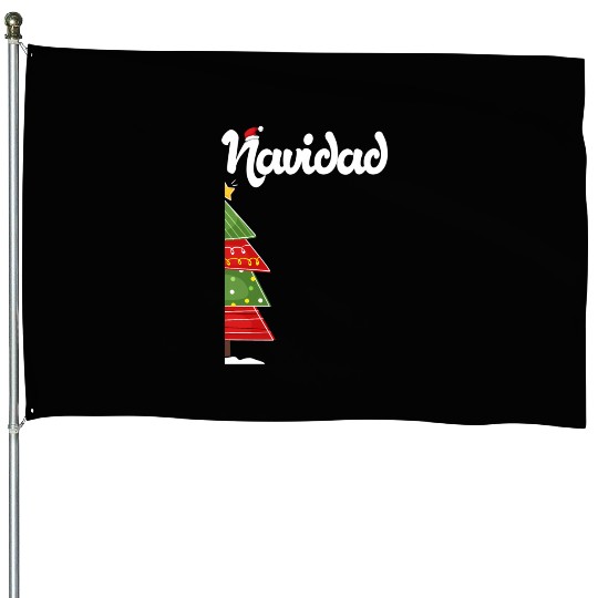 Feliz Navidad Spanish Ugly House Flags