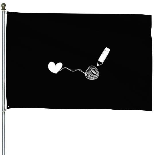 heart draw love House Flags