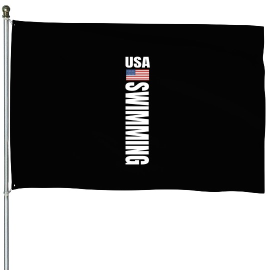 Usa Swimming American Flag Swim Sport Team House Flags