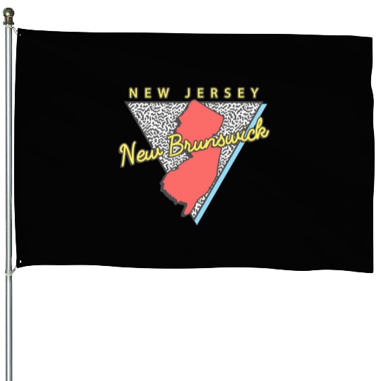 New Brunswick New Jersey Triangle Nj City House Flags