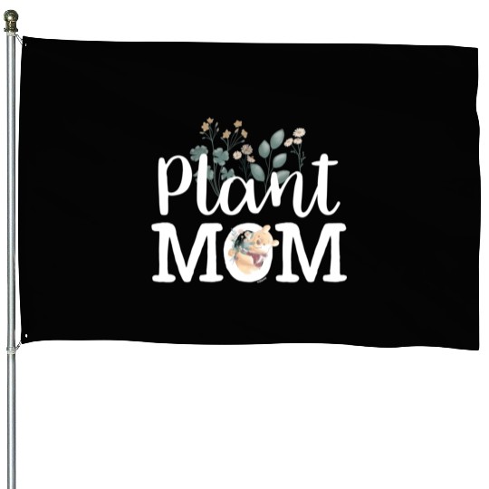 Plant Mom House Flags